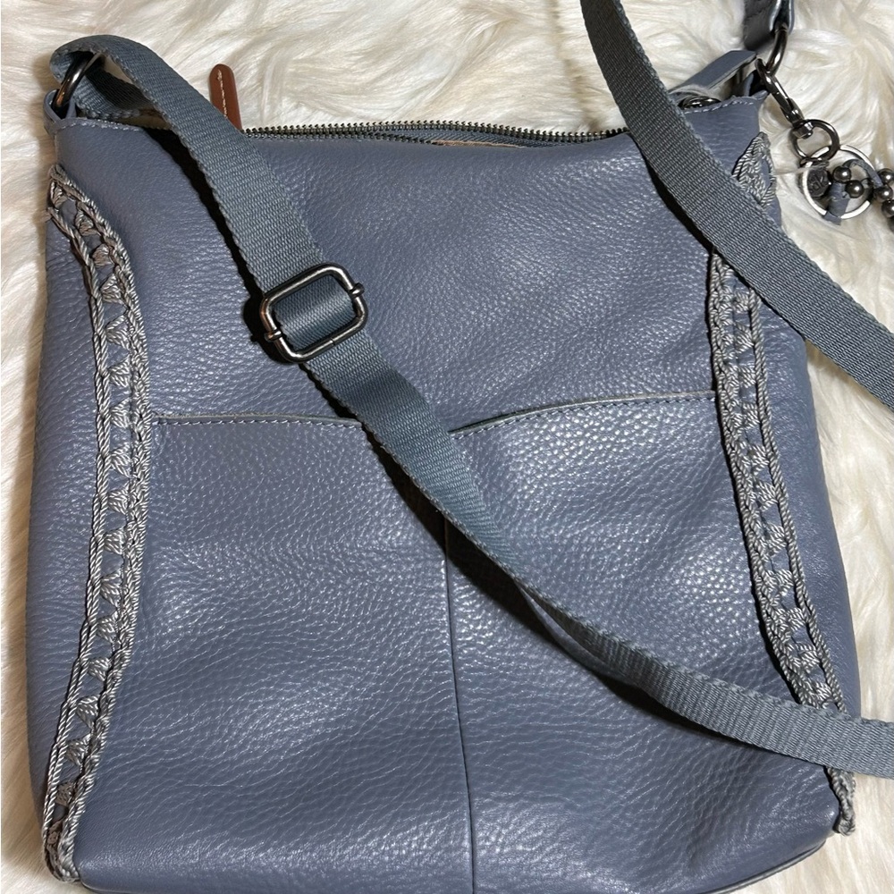 The Sak blue leather Crossbody bag #H-13 - Picture 9 of 9